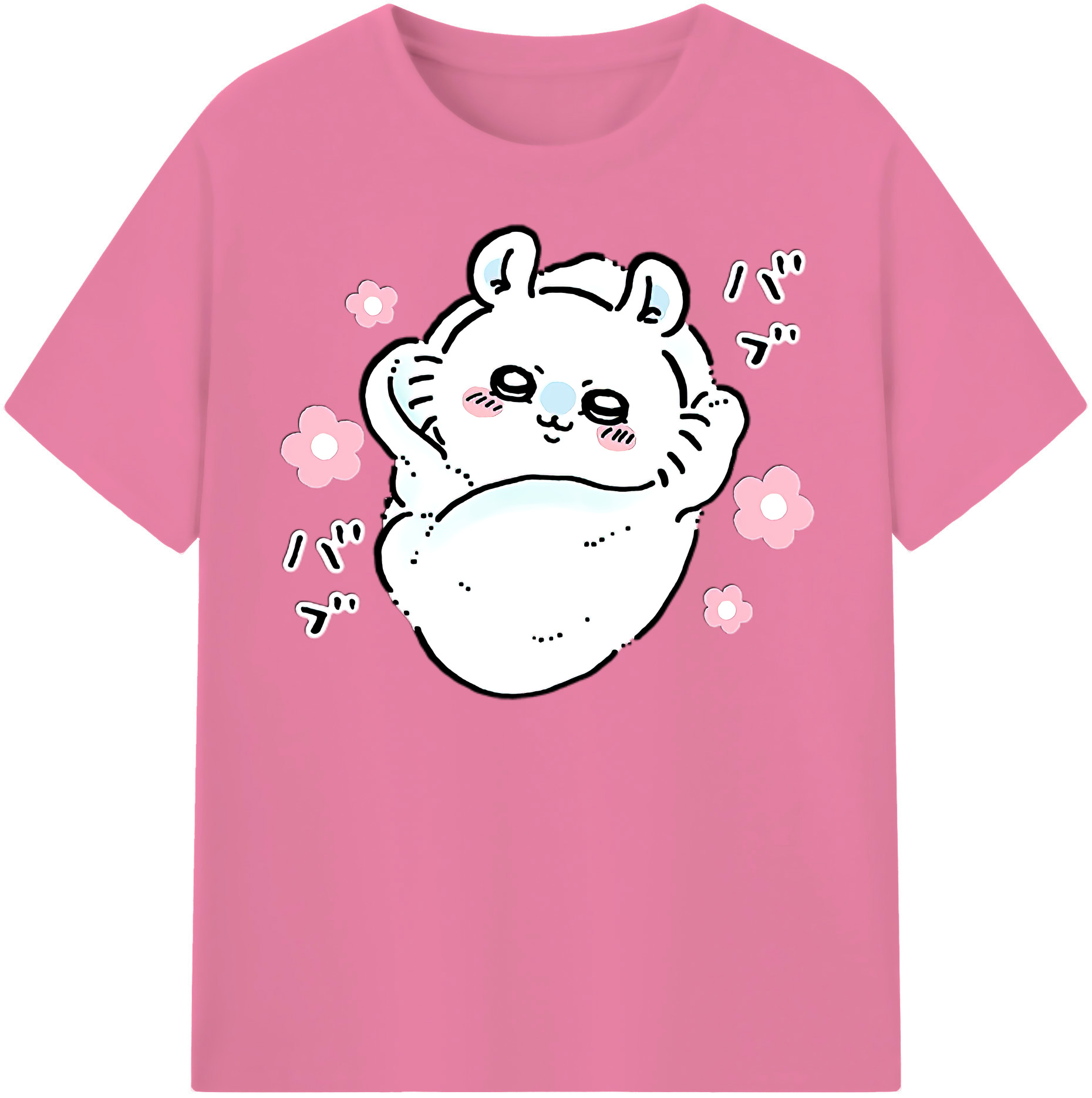 （画像用） ちいかわ モモンガ Chii-kawa Momonga 綿100％半袖Tシャツ（フロントプリント）